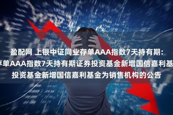 盈配网 上银中证同业存单AAA指数7天持有期: 关于上银中证同业存单AAA指数7天持有期证券投资基金新增国信嘉利基金为销售机构的公告