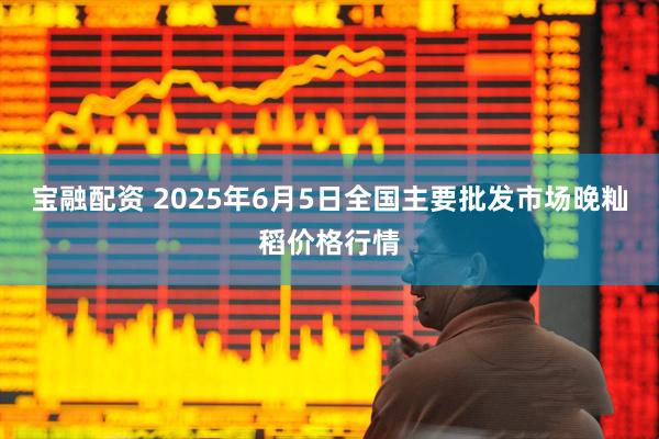 宝融配资 2025年6月5日全国主要批发市场晚籼稻价格行情